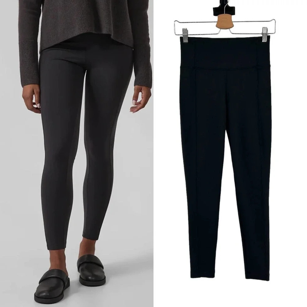 Athleta Delancey Tight Leggings in Solid Black Size‎ XS